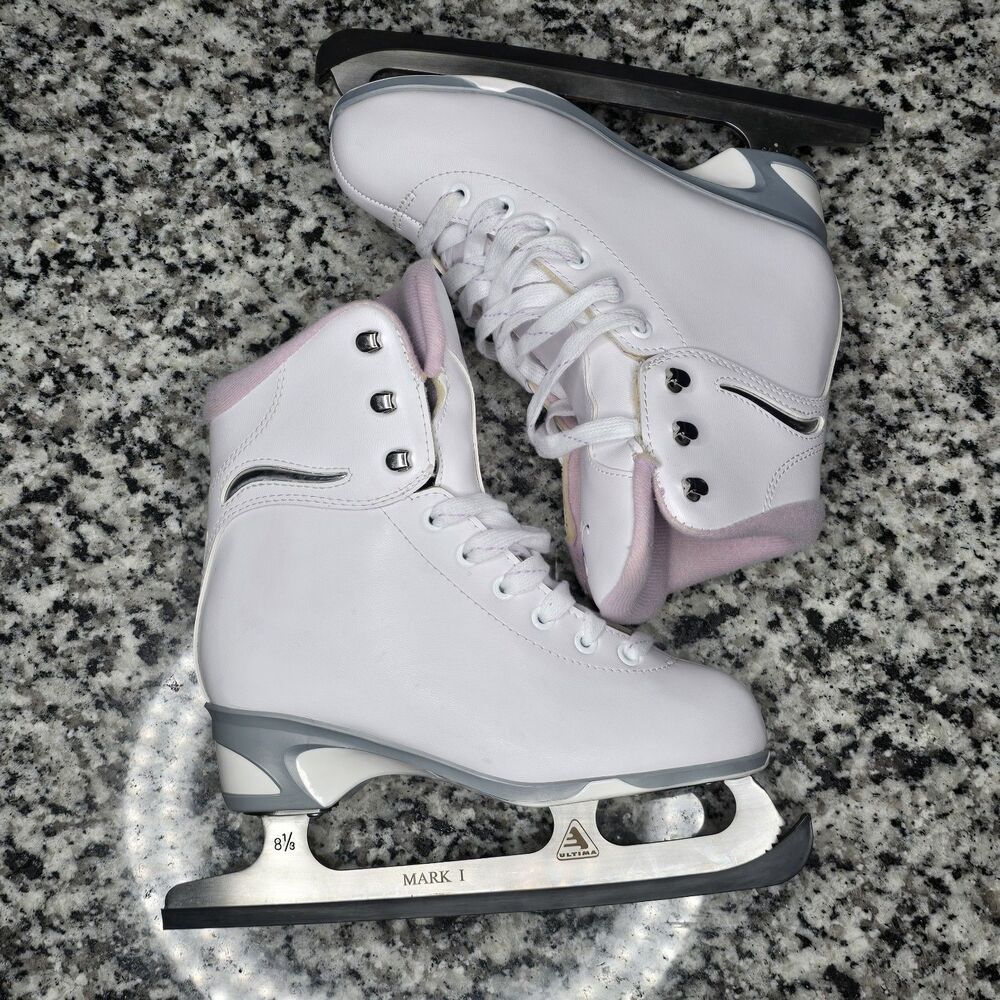 Jackson Ultima SoftSkate Girls Figure Ice Skates, White/Pink, Size 3